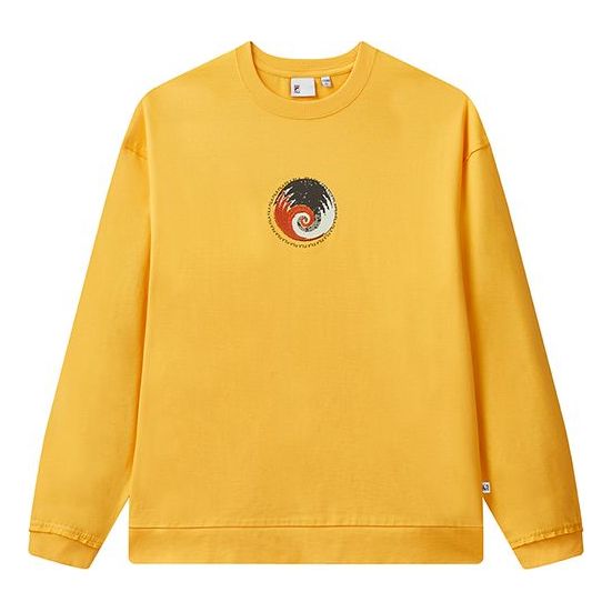 FILA Minimalistic Casual Knit Tops Couple Style Yellow F71U048205F-YE