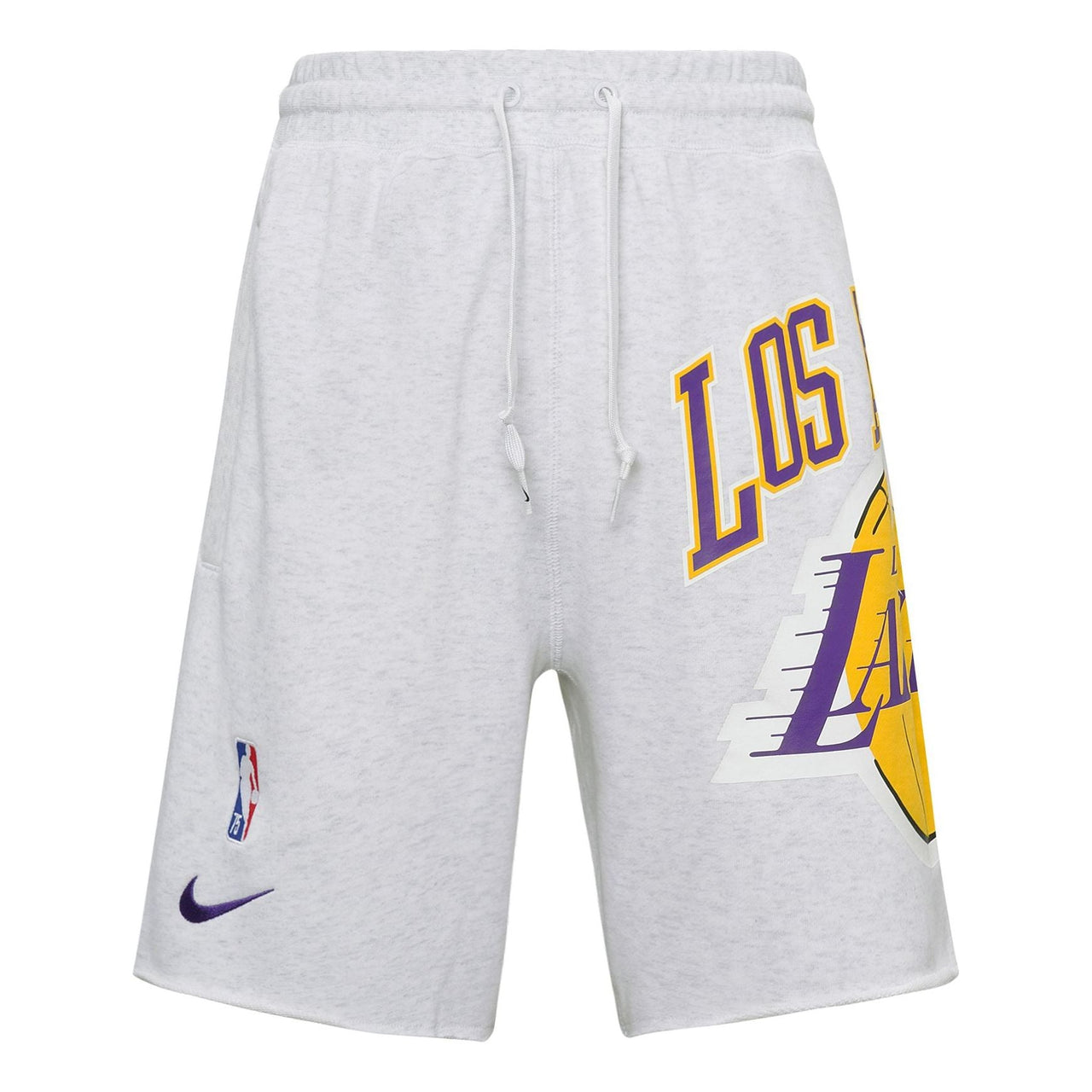 شورت رياضي كاجوال قابل للتنفس من Nike Los Angeles Lakers Basketball Athleisure رمادي فاتح DB1956-051