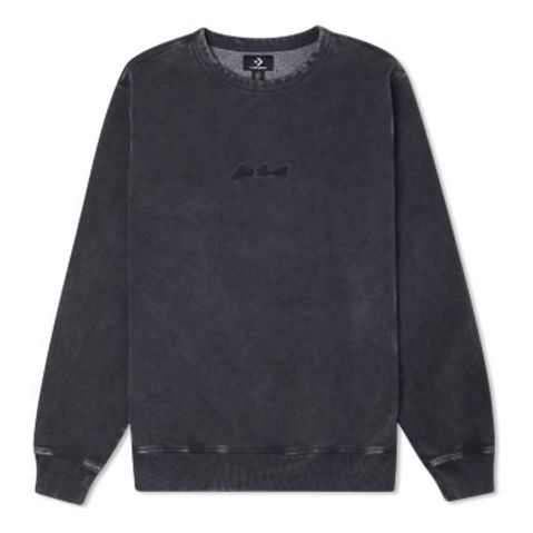Converse Jack Purcell Pullover Crewneck Sweatshirt 'Black' 10021636-A02