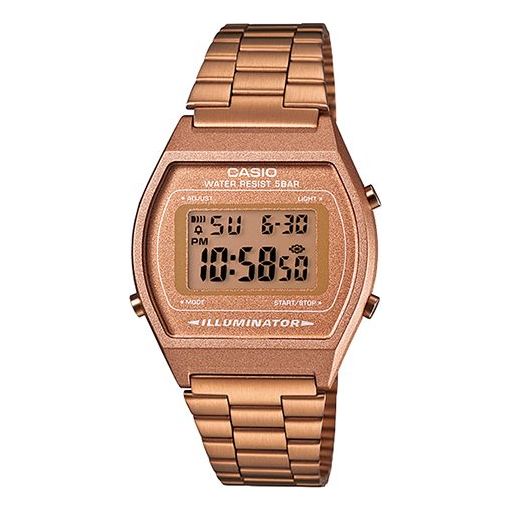CASIO Waterproof Unisex Mens Rose Gold Digital B640WC-5A