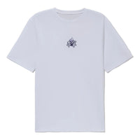 Li-Ning Sports Living Series Logo Embroidered Round Neck Short Sleeve 'White' AHSS017-2