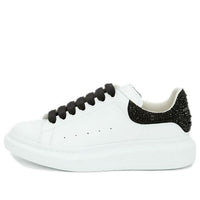 Alexander McQueen Oversized Sneaker 'White Jet Black Crystal' 662654WIA4U9581