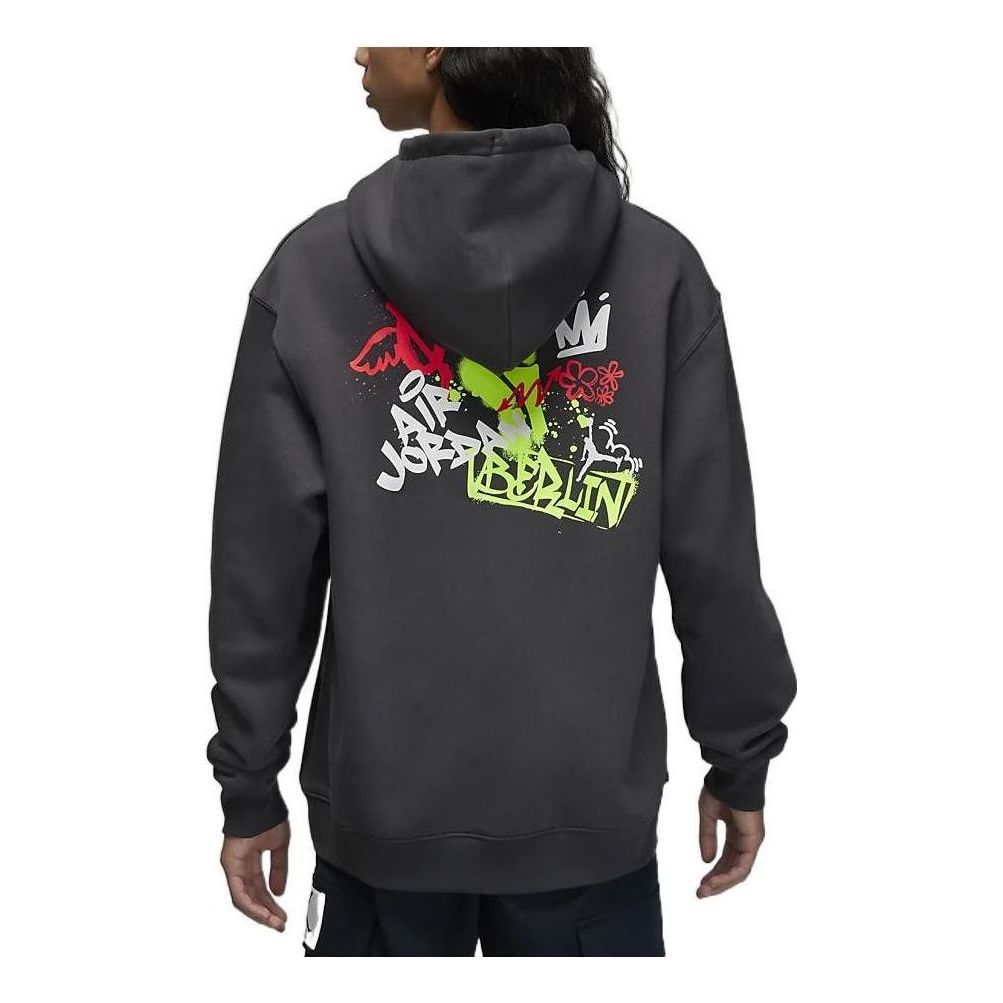 Air Jordan Logo Pullover Hoodie 'Dark Grey' FD2662-060