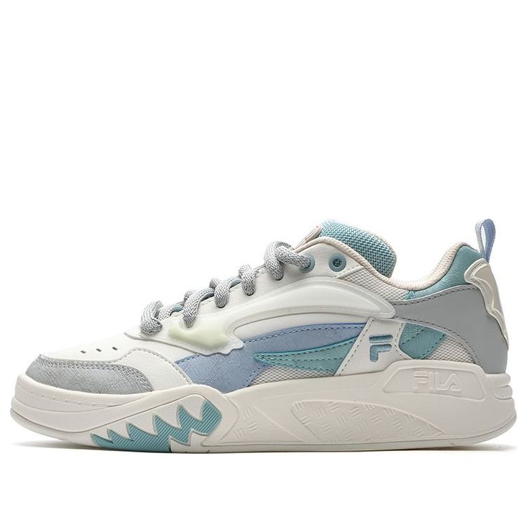 (WMNS) FILA FUSION Desperado Low Top Skate Shoes 'White Grey Blue' T12W333203FSC