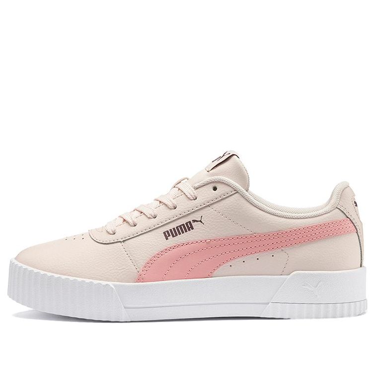 (WMNS) PUMA Carina Leather 'Khaki Pink White' 370325-05