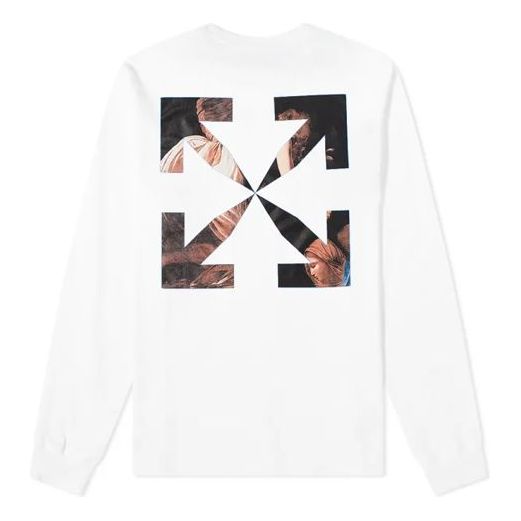 Off-White FW20 Arrows Mens Logo Long Sleeve OMAB001E20JER0060110