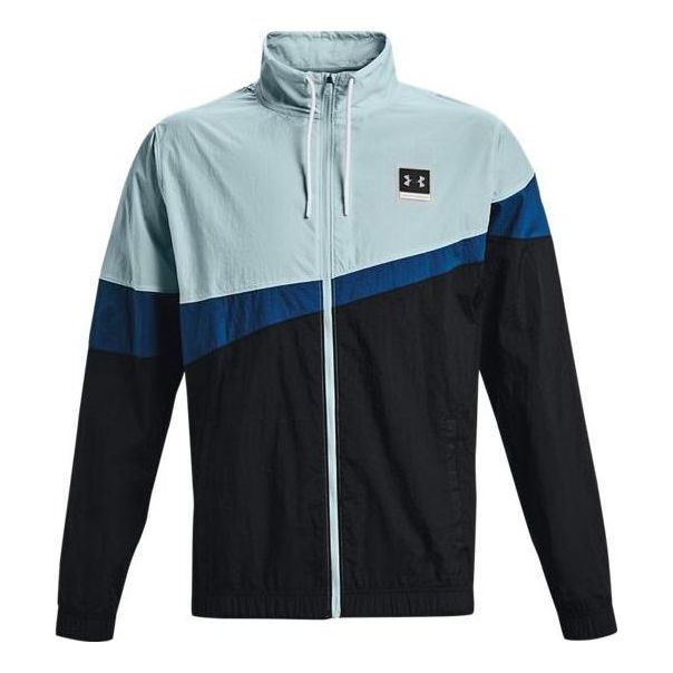 Under Armour Fashion Woven Full Zip Jacket 'Blue Multi' 1366219-478