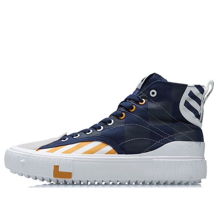 Li-Ning x Disney Canvas Hi Shoes 'Navy Yellow White' AGCR179-2