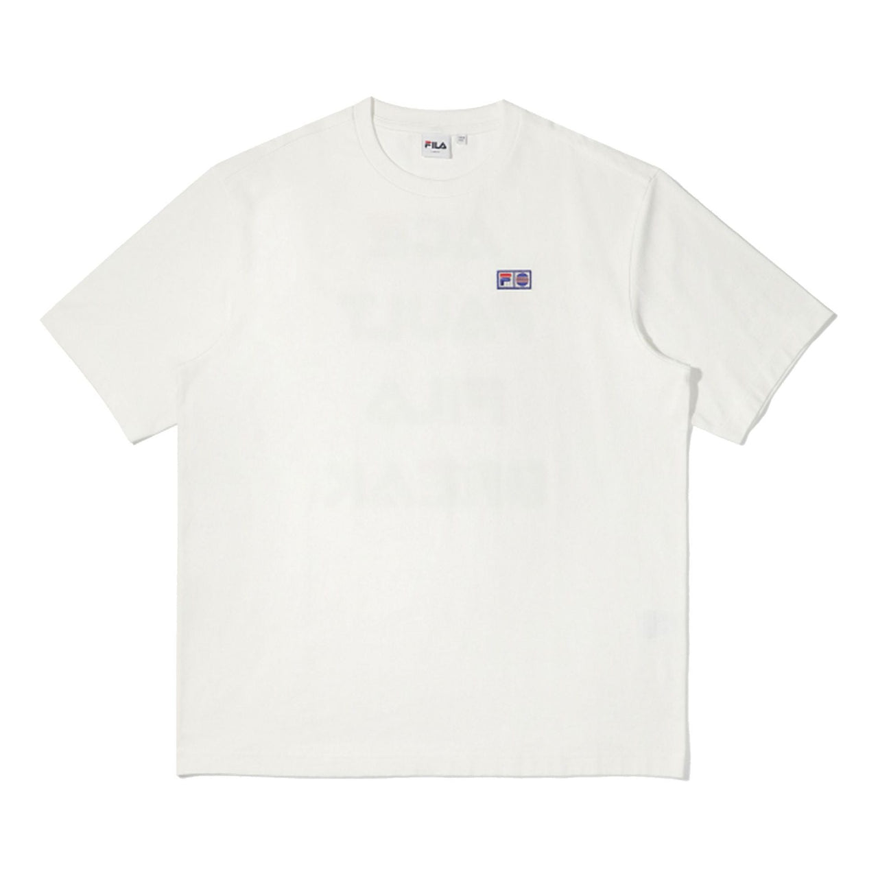 FILA x FAULT Unisex Printing Round-Neck White FS2RSD2F01X-OWH