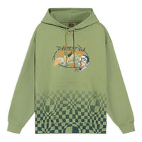 Li-Ning BAD FIVE Sports Basketball Series Grid Printing Hoodie 'Green' AWDRH63-2