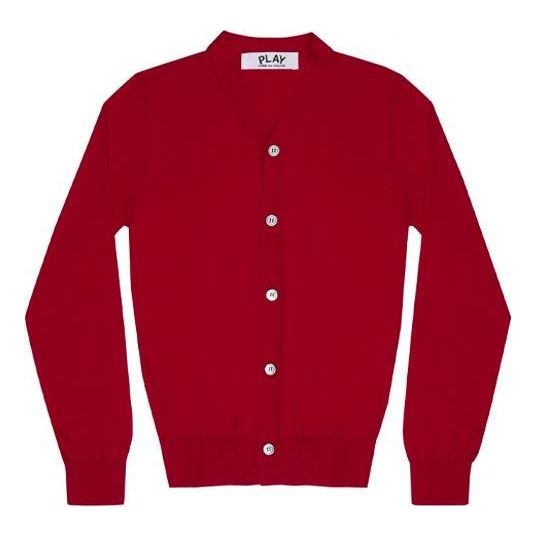 COMME des GARCONS PLAY Cardigan With Small Red Heart 'Red' AZ-N054-051-3