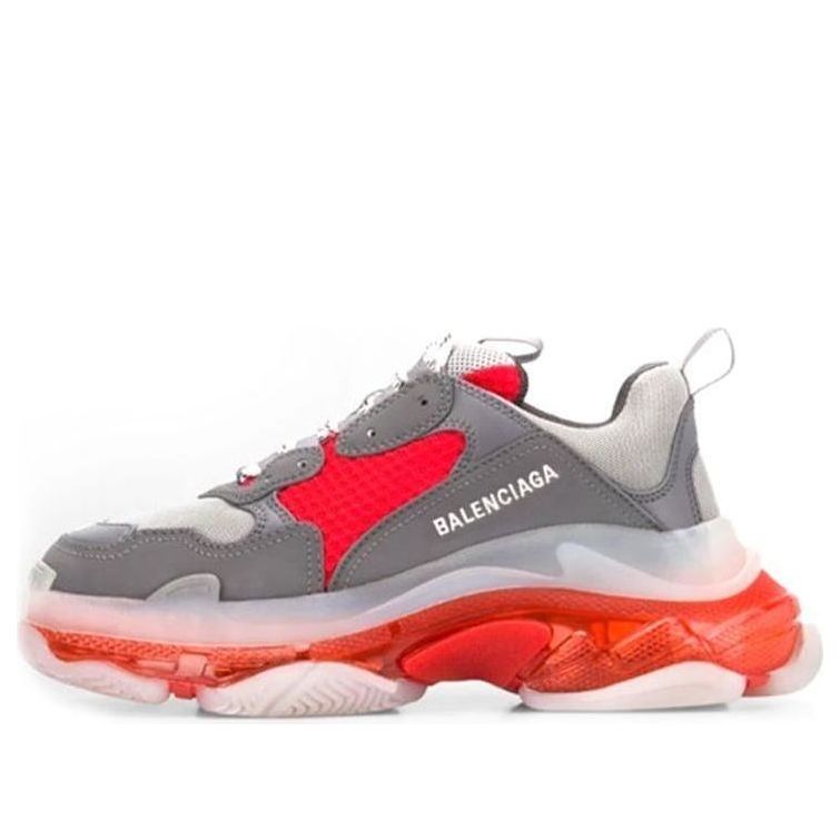 Balenciaga Triple S Sneaker 'Clear Sole - Grey Red' 541624W09ON1291