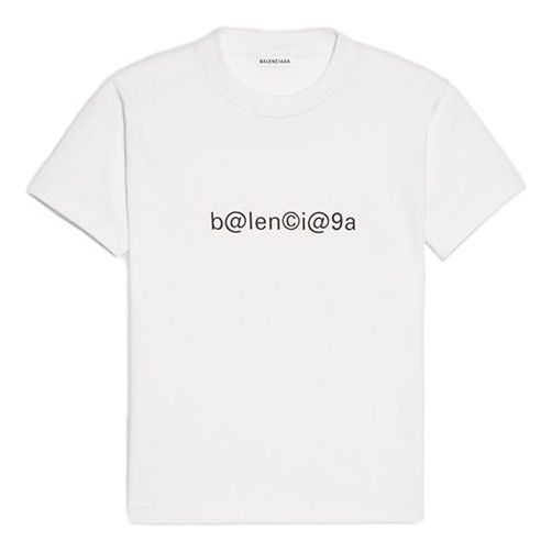 Balenciaga Symbolic Slim Fit Short Sleeve White 612964TIV509040