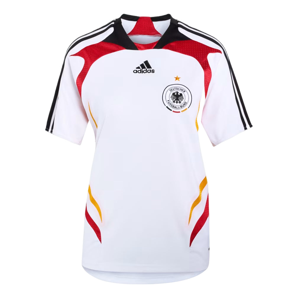 (WMNS) adidas Germany Home Jersey 2007 Asia Sizing 'White' KD3997