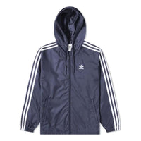 adidas 3 Stripe Windbreaker 'Shadow Navy' HB9491