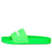 (WMNS) Balenciaga Pool Slide 'Neon Green' 565547W1S823590