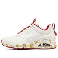 (WMNS) Skechers 2023 Year of the Rabbit Uno Celebrat-Airy Athletic Sneakers 'White Red Gold' 896164-NTRD