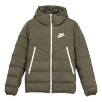 Nike Sportswear NSW Down Fill Sports hooded Stay Warm Down Jacket Green CU0226-380