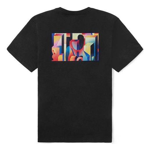 Vans OTW WESKERZHAN Multi-Color Printing Short Sleeve Couple Style Black VN0A4RAPBLK
