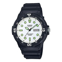 Casio Retro Fashion Analog Classic Pointers Watch 'Black White Green' MRW-200HJ-7EJH