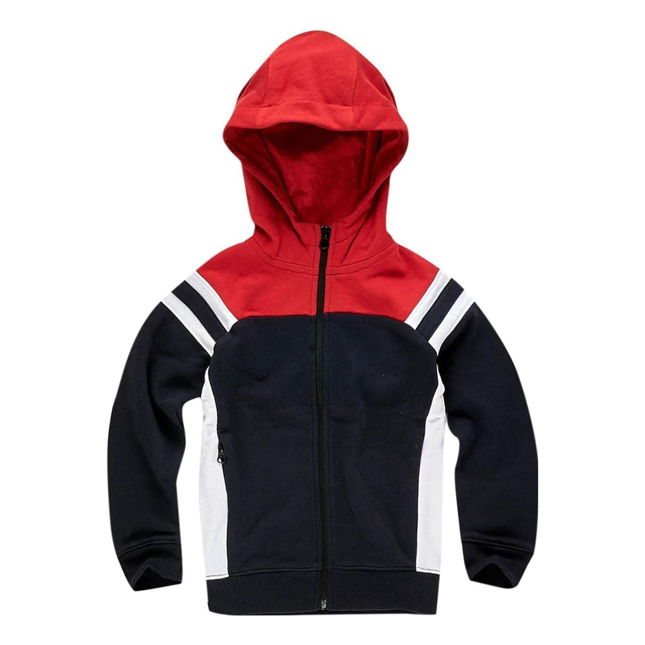 (GS) Air Jordan Craig Color Block Stripes Jacket Toddlers Style 'Red' 8337HK-RED