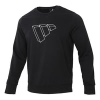 adidas Fi Swt Ft Bos Logo Printing Sports Round Neck Pullover Black GP0987