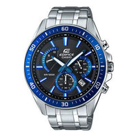 CASIO EDIFICE Waterproof Men Silver/ Mens Blue Analog EFR-552D-1A2VUPR