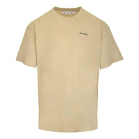 Off-White SS22 Geometry Arrow Printing Round Neck Short Sleeve Beige OMAA038S22JER0071710