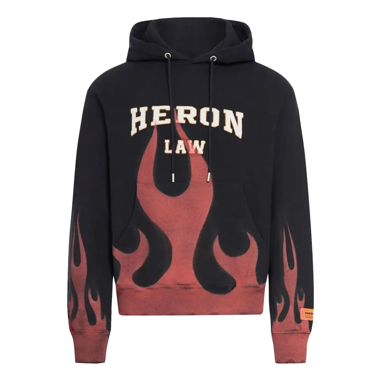 HERON PRESTON Heron Law Flames Hoodie 'Black Red' HMBB024S23JER0061025