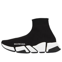 (WMNS) Balenciaga Speed 2.0 Sneaker 'Black White' 617196W2DB21015