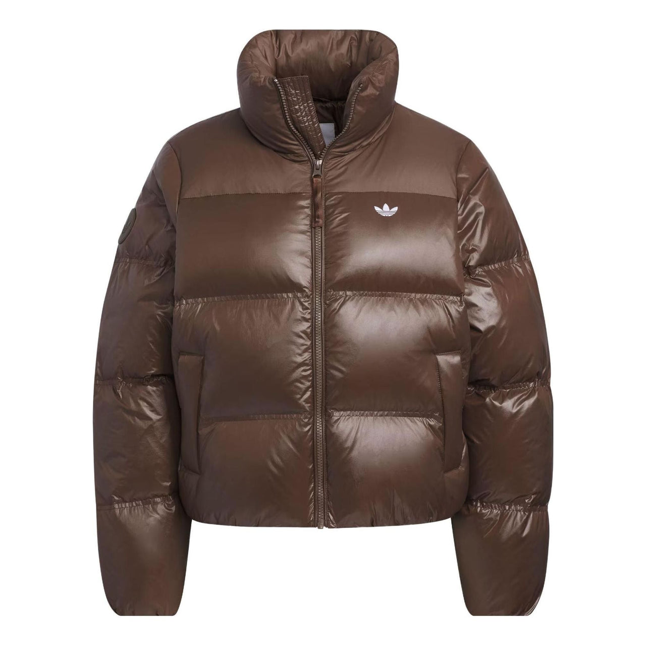 (WMNS) adidas originals Short Down Puffer Jacket 'Brown' IK2797