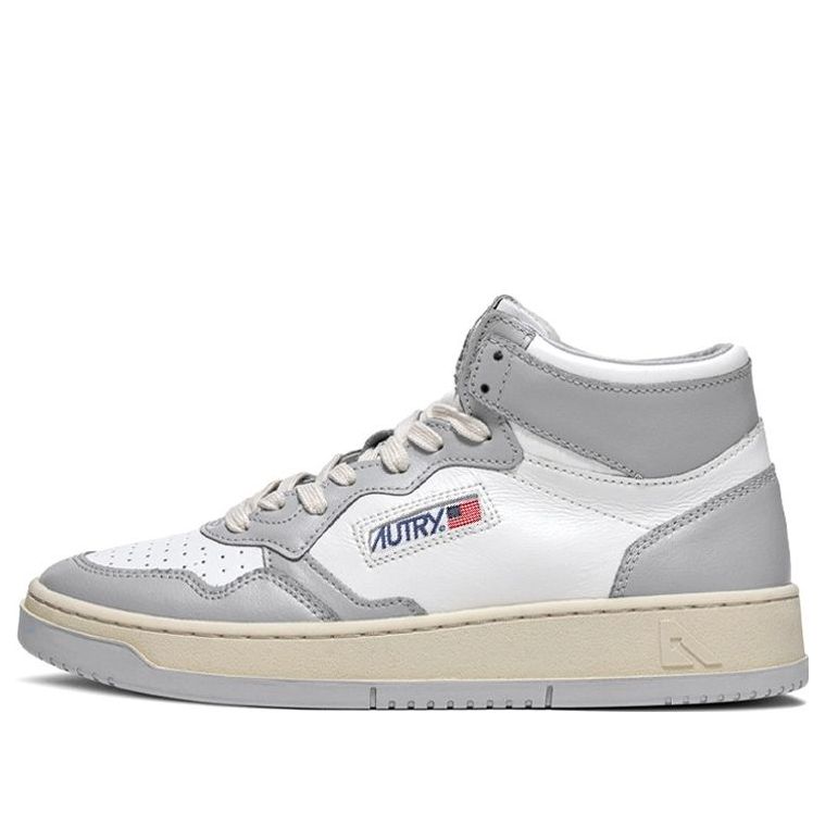 AUTRY Medalist Mid Bicolor 'White Grey' AUMM-WB10