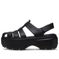 (WMNS) Crocs Stomp Fisherman Sandals 'Black' 209938-001