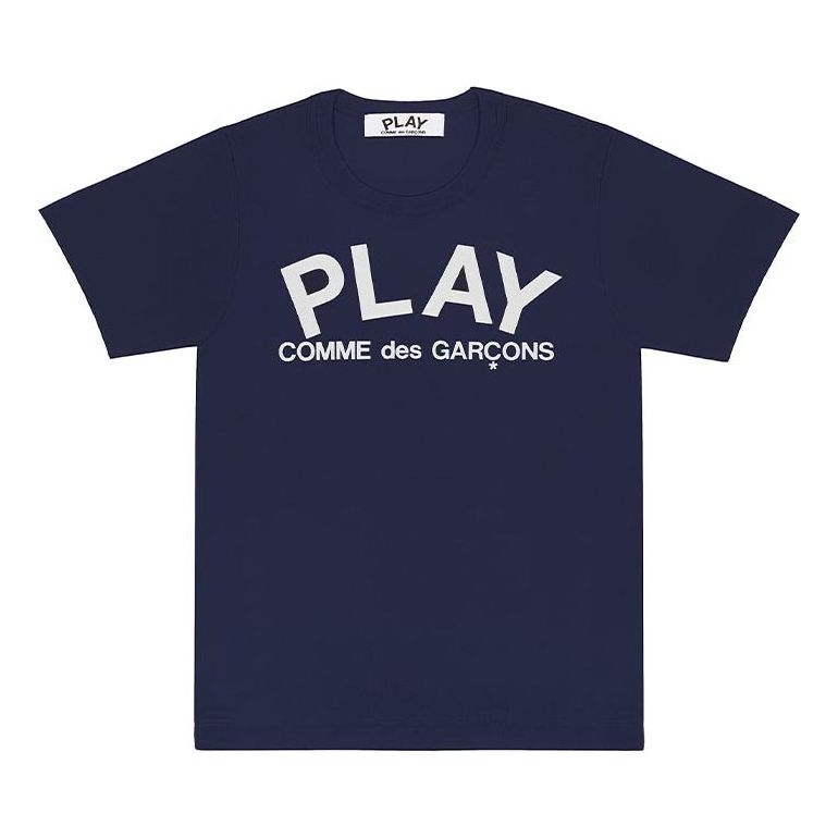 COMME des GARCONS PLAY Play Logo Tee 'Navy White' AZ-T175-051-1