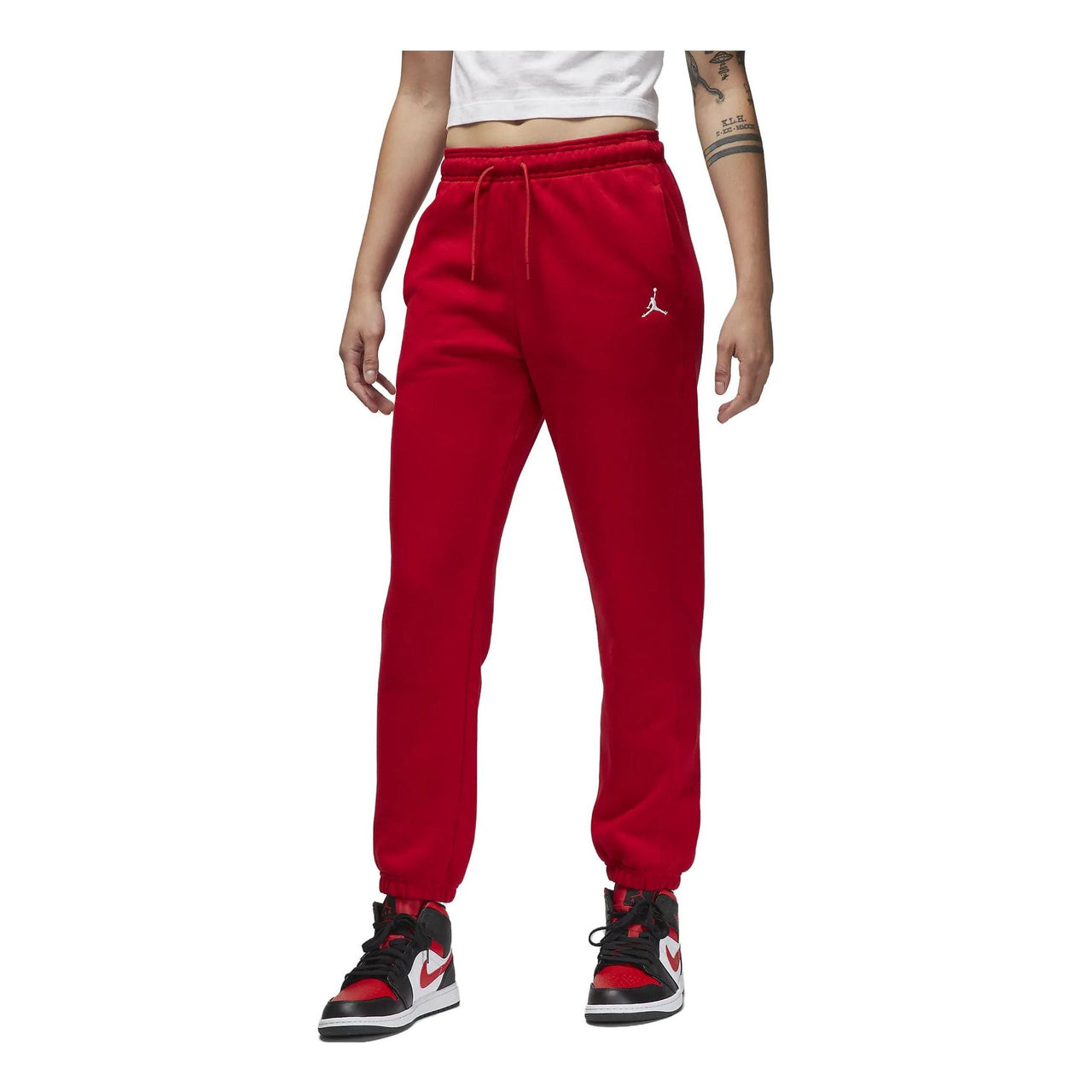 (WMNS) Air Jordan Brooklyn Sweatpants 'Red' FN4494-687
