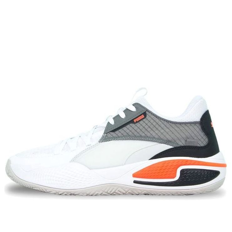 حذاء كورت رايدر من PUMA باللون الأبيض والأحمر 195064-04