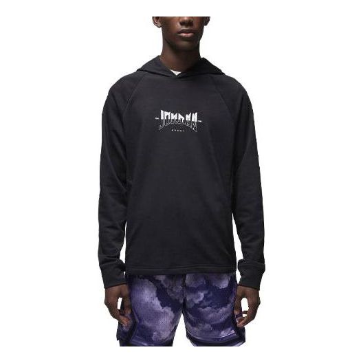 Air Jordan Dri-FIT Sport Graphic Fleece Pullover Hoodie 'Black' FQ6808-010