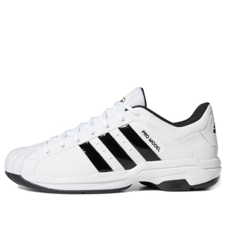 حذاء adidas Pro Model 2G Low 'White Black' FX4981