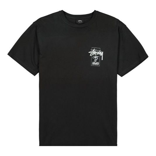 Stussy Unisex Coat Of Arms Pigment Dyed Tee Black 1904522
