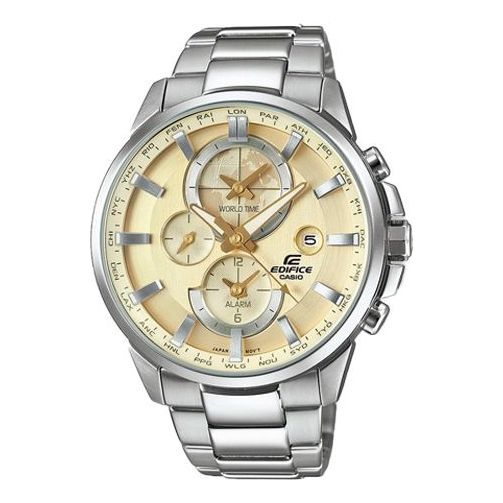 CASIO EDIFICE Stainless Steel Strap Mens SilverWhite Analog ETD-310D-9A2021