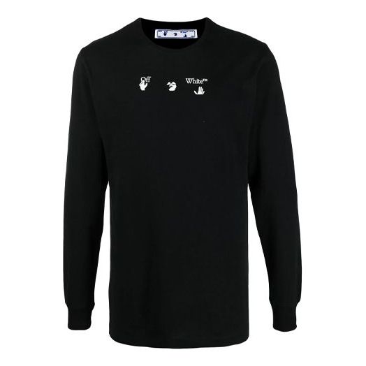 Off-White SS21 Marker Arrows Printing Micro Mark Round Neck Slim Fit Version Black OMAB001S21JER0081010