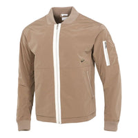 Nike Sportswear Style Essentials Solid Color Training Loose Casual Jacket Khaki DD4715-208