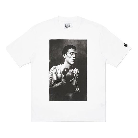 PALACE Portrait Printing Round Neck Short Sleeve Unisex White P19TS315