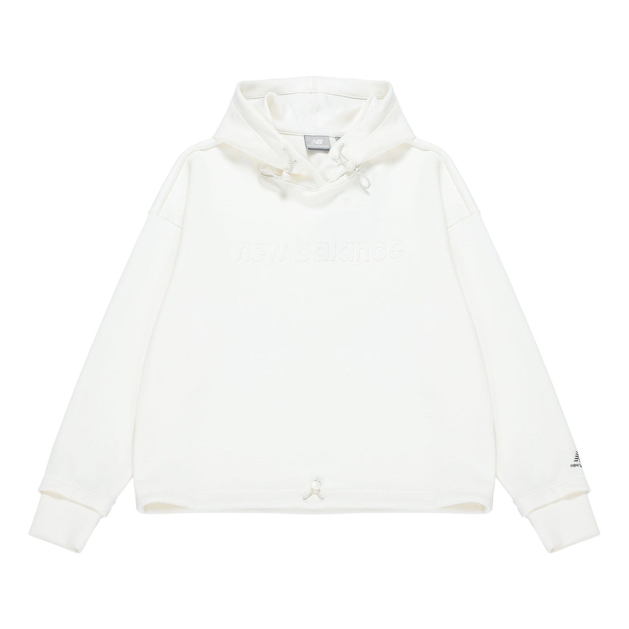 (WMNS) New Balance Casual Logo Hoodie Asia Sizing 'White' 5CC39742-IV