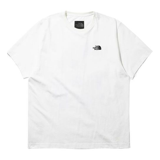 THE NORTH FACE Urban Exploration Black Series x kazuki Logo Embroidered White 46E5-FN4
