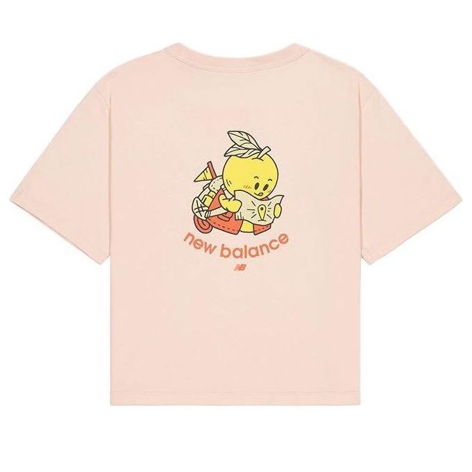 (WMNS) New Balance Fruit Graphic T-shirt Asia Sizing 'Pink' AWT41335-DVR