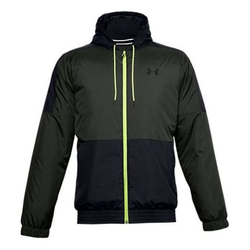 Men's Under Armour Sportstyle Insulate Training Sports Jacket Green 1355849-310