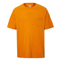 Men's Converse Renew Solid Color Loose Pocket Short Sleeve Yellow 10020016-A04