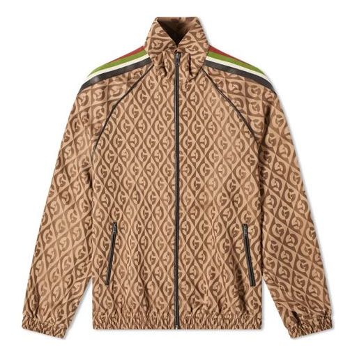 Gucci Diamond Jacquard Sports Jacket For Men Brown 587358-XJBOV-2100