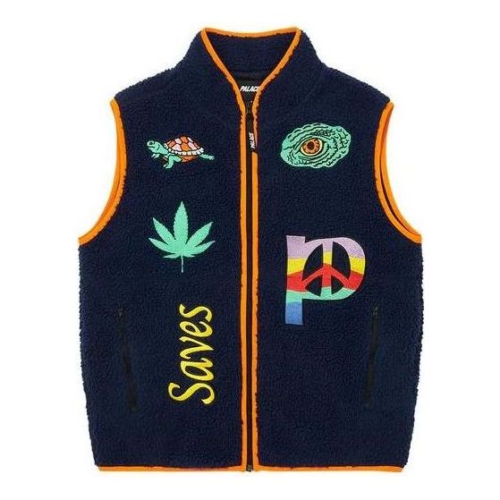 Palace Jesus Gilet 'Navy' PAL-FW22-309